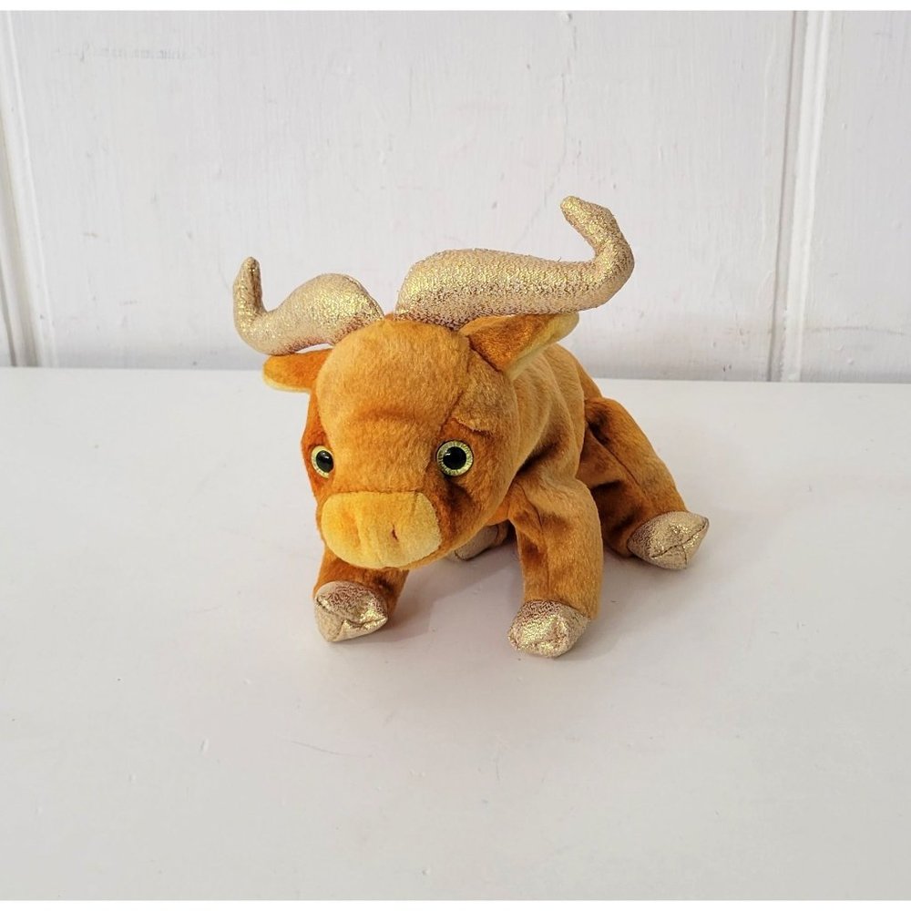 TY Beanie Baby Zodiac Ox, 2000 - Picture 1 of 4
